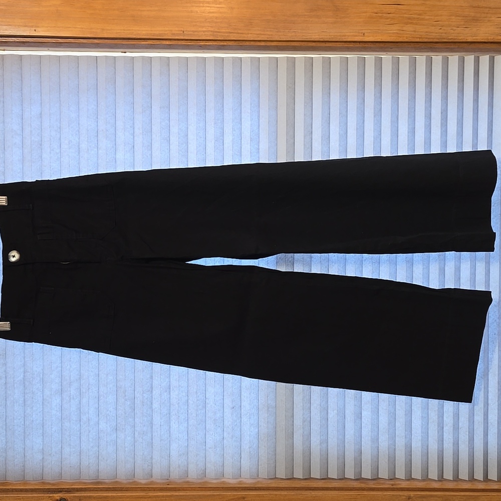 Maeve Black Colette Wide Leg Pants